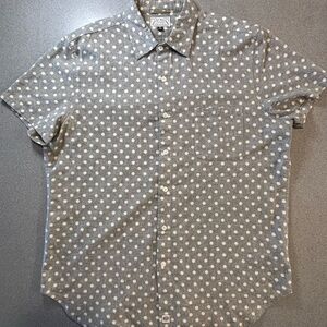 Deus Ex Machina‎ Customs short-sleeve, button-up shirt in a grey/blue. SZ XL